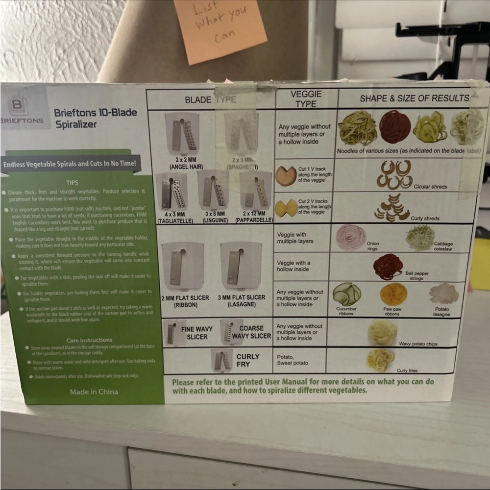 Brieftons 10- Blade Spiralizer Complete